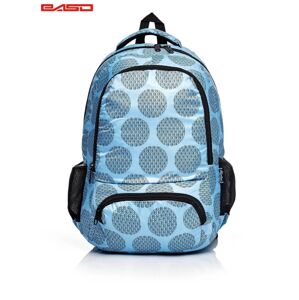 Modrý školský batoh s grafickým motívom jedna veľkosť