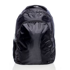 Čierny školský batoh s vreckami ONE SIZE