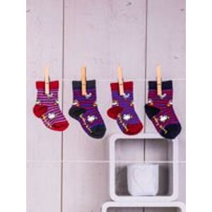 Praktické a roztomilé ponožky pre chlapca alebo dievča s veselými potlačami. 11-12