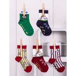 Ponožky-TD-SR-020(5 ks)-viacfarebné 11-12