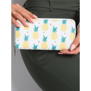 Peňaženka s ananásmi biela jedna veľkosť