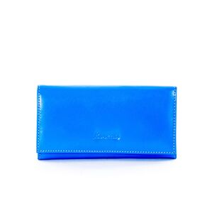 Modrá dámska peňaženka bez vzorov jedna velikost
