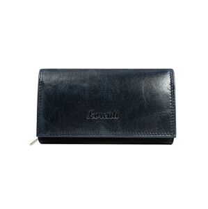 Dámska tmavo modrá peňaženka z hladkej kože jedna velikost