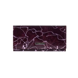 Dámska fialová vzorovaná kožená peňaženka jedna velikost