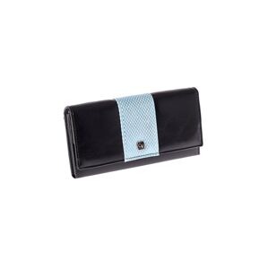 Dámska čierna peňaženka s modrým modulom jedna velikost
