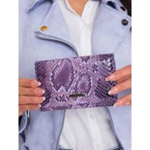 Vzorovaná dámska fialová kožená peňaženka ONE SIZE