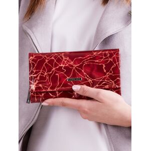 Dámska červená kožená peňaženka jedna velikost