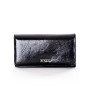 Dámska kožená peňaženka čierna jedna veľkosť