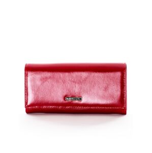 Dámska červená podlhovastá kožená peňaženka ONE SIZE