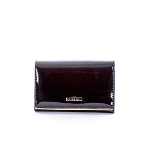 Lakovaná dámska peňaženka čierna jedna veľkosť