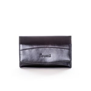 Čierna dámska peňaženka s ozdobným lemovaním ONE SIZE