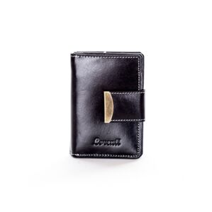 Peňaženka s ozdobnou chlopňou čierna jedna veľkosť
