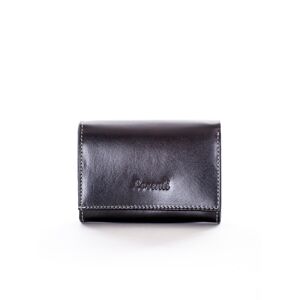 Dámska čierna kožená peňaženka