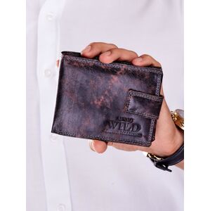 Peňaženka z pravej kože v čiernej a hnedej farbe jedna veľkosť