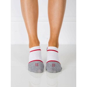 Ponožky WS SR 5563 biela červená 36-40