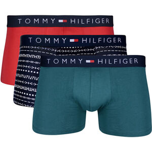 Tommy Hilfiger 3Pack Boxerky Red, Green, Navy S