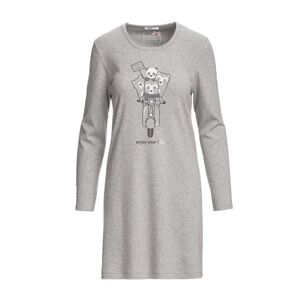 Dámska nočná košeľa 13527 -Vamp šedý vzor XL