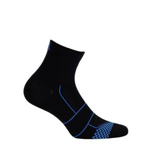 Pánske vzorované členkové ponožky černá 45-47