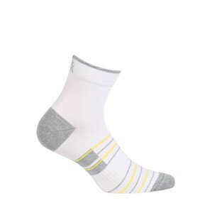 Pánske vzorované členkové ponožky bílá 42-44