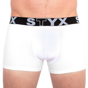 Pánske boxerky Styx športové guma nadrozměr bielej (R1061) 4XL