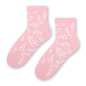 Dámske vzorované ponožky 099 Růžová 38-40