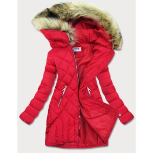 Prešívaná dámska zimná bunda LF808 - LF WOMEN červená XL