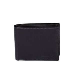 Otvorená čierna peňaženka pre mužov