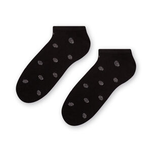 Dámske ponožky COMET lurexom 066 BLACK\RED 35-37