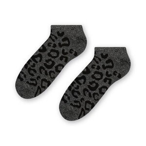 Dámske ponožky COMET lurexom 066 stříbrná/černá 35-37