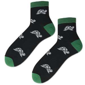 Pánske vzorované ponožky černá 41-43