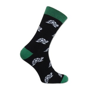 Pánske vzorované ponožky čierna 38-40