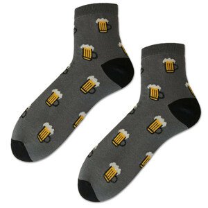 Pánske vzorované ponožky šedá 44-46