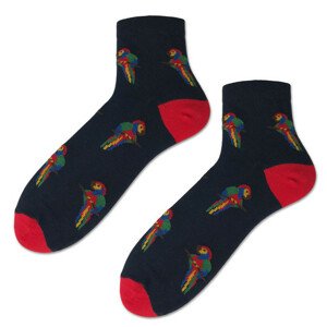 Pánske vzorované ponožky biela 44-46
