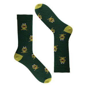Pánske vzorované ponožky zelená 41-43