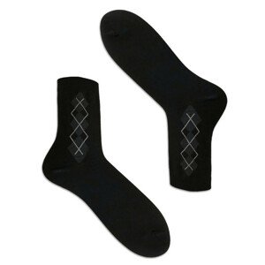 Pánske vzorované ponožky čierna 38-40