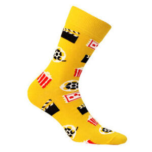 Vzorované pánske ponožky PERFECT MAN-CASUAL žltá 42-44