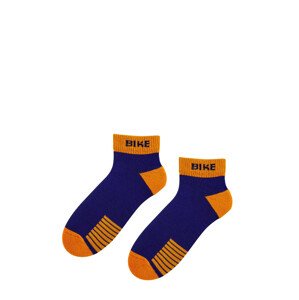 Pánske ponožky Bratex 0708 AG + Sports tmavo modrá 44-46